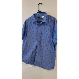 Disney Mickey Mouse Button Up Shirt Men's Large